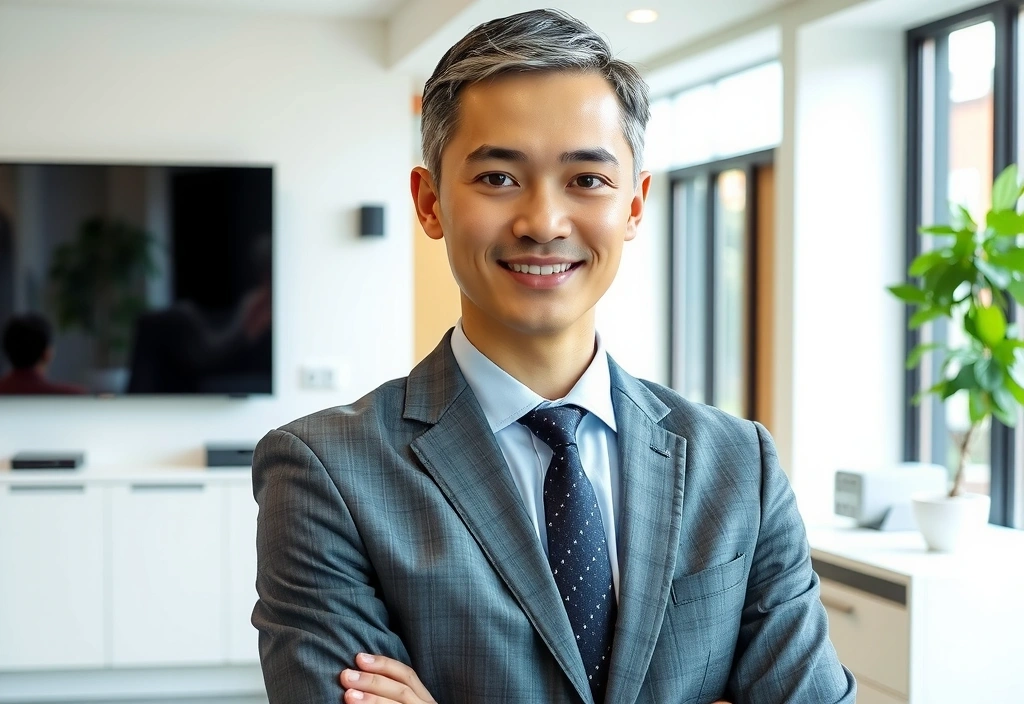 Professional nutritionist Dr. Sarah Wijaya in consultation with a client, demonstrating expertise and care